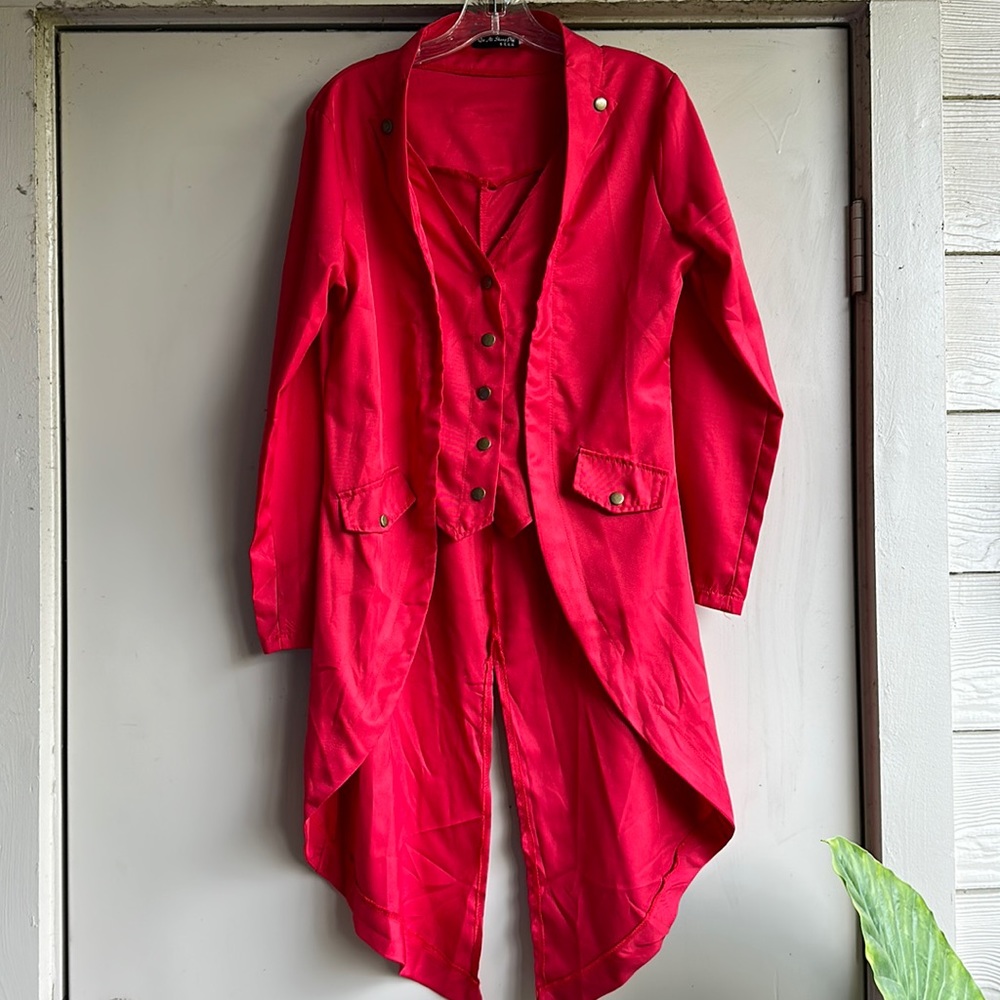 Red Ringmaster Shirt Jacket